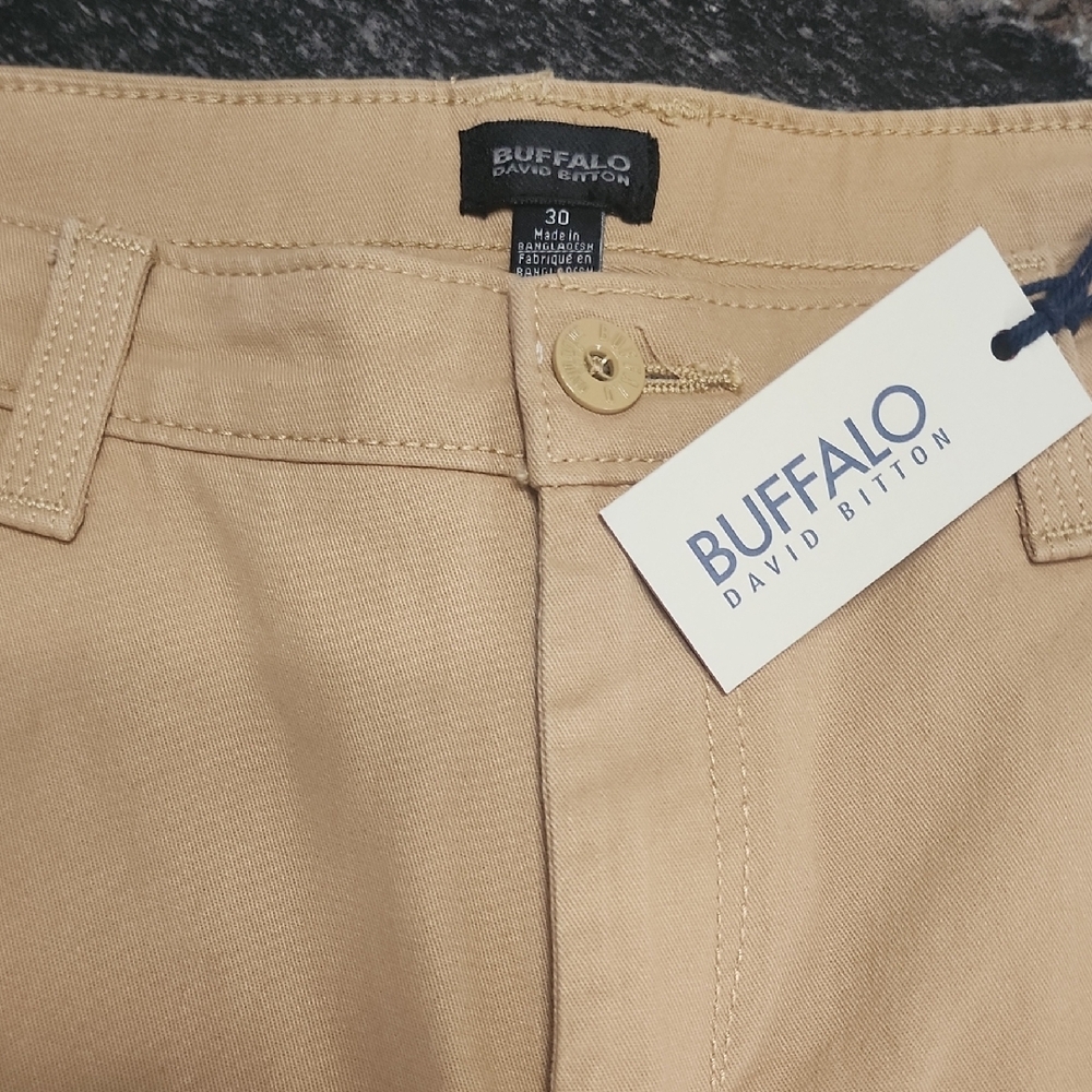 NWT...Buffalo David Bitton Tan Chinos...30